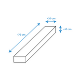 Jenga Soft Play Foam Blokken - 15-delig - Wit/Blauw/Grijs - 40% Korting!