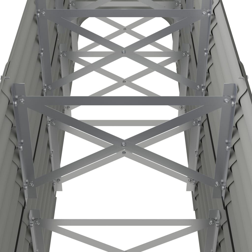 vidaXL Plantenbak 224x40x68 cm Grijs Staal - Nu 55% Korting!