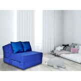 Luxe Logeermatras Blauw 200x70x15cm - Opvouwbaar & Comfortabel - 40% Korting!