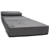 Logeermatras 70x200cm Grijs - Opvouwbaar & Comfortabel - 40% Korting!