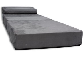 Logeermatras 70x200cm Grijs - Opvouwbaar & Comfortabel - 40% Korting!