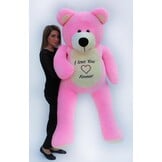 Teddybeer XXL 180cm Roze - 40% Korting! Love You Forever