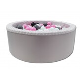 Ballenbak 90cm Grijs met 200 Ballen (Roze, Wit, Grijs, Zwart) - 40% Korting!