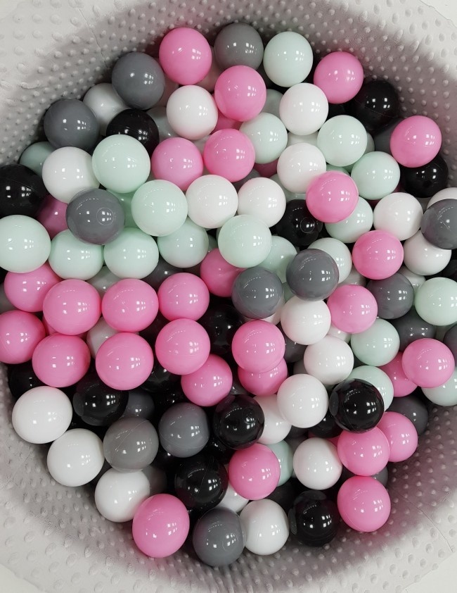 Ballenbak 90cm Grijs met 200 Ballen (Roze, Wit, Grijs, Zwart) - 40% Korting!
