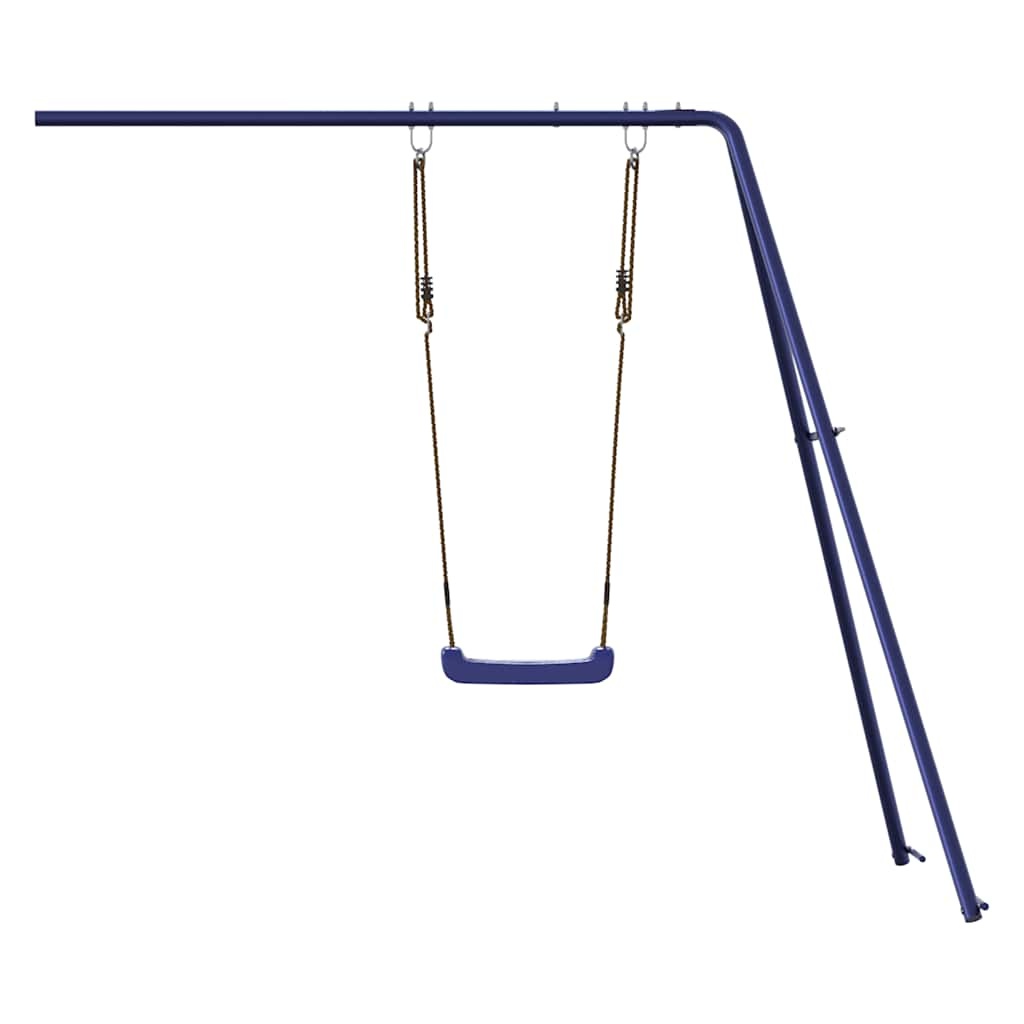 VidaXL Glijbaan & Schommel Speelhuis Blauw - 55% Korting! (Lichte Krasjes)