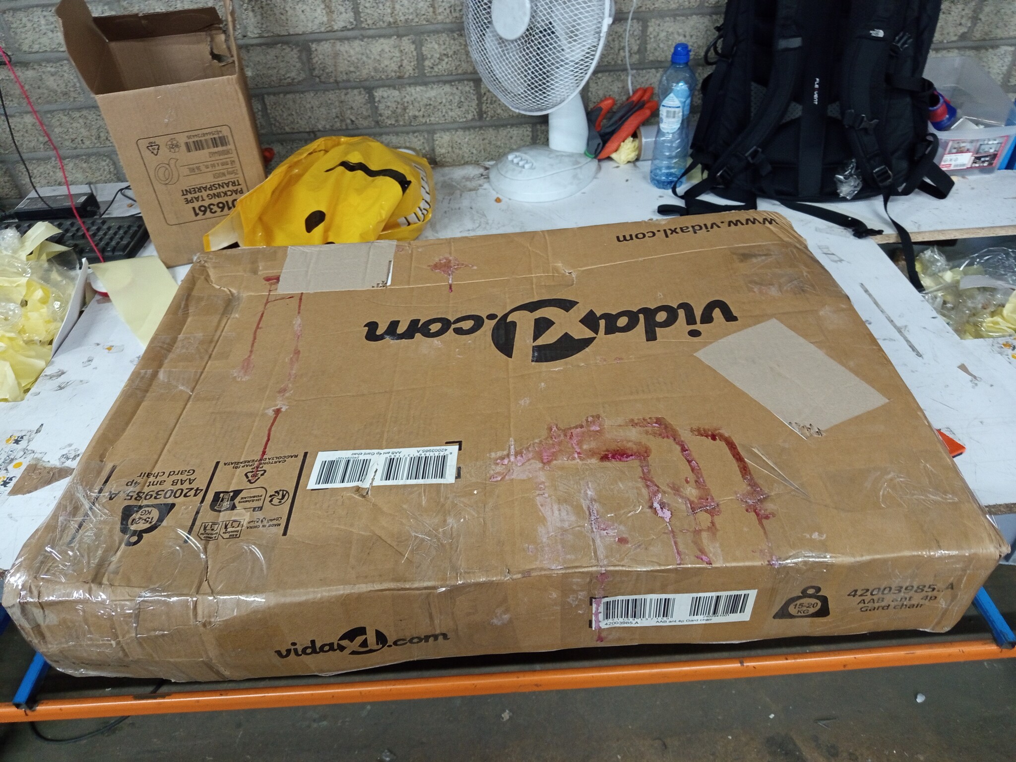 vidaXL Tuinstoelen 4 stuks grijs - Textileen, Stapelbaar | 55% Korting!