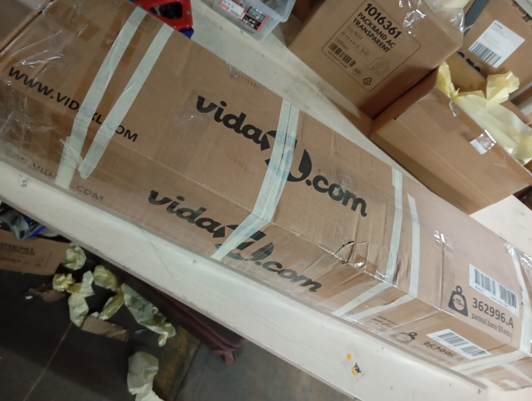 vidaXL Zweefparasol 350cm Antraciet - 60% Korting! Lichte Krasjes