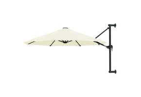 vidaXL Wandparasol 300cm Zandkleurig - 60% Korting! Licht Gebruikt