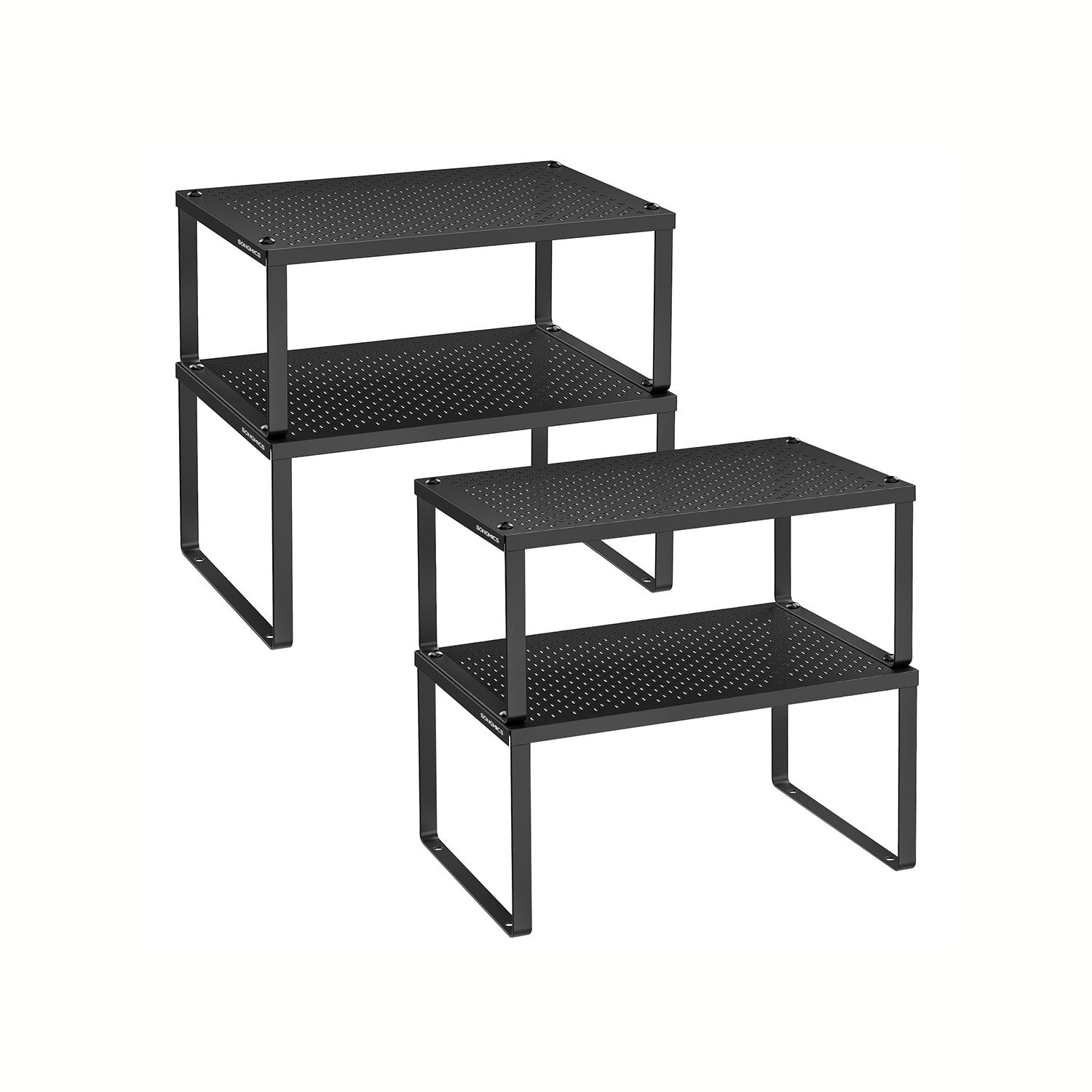 SONGMICS Kruidenrek Metaal (2 stuks) - Noir D'encre, 68% Korting!