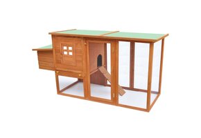 vidaXL Kippenhok Hout - 40% Korting! Zo Goed Als Nieuw!