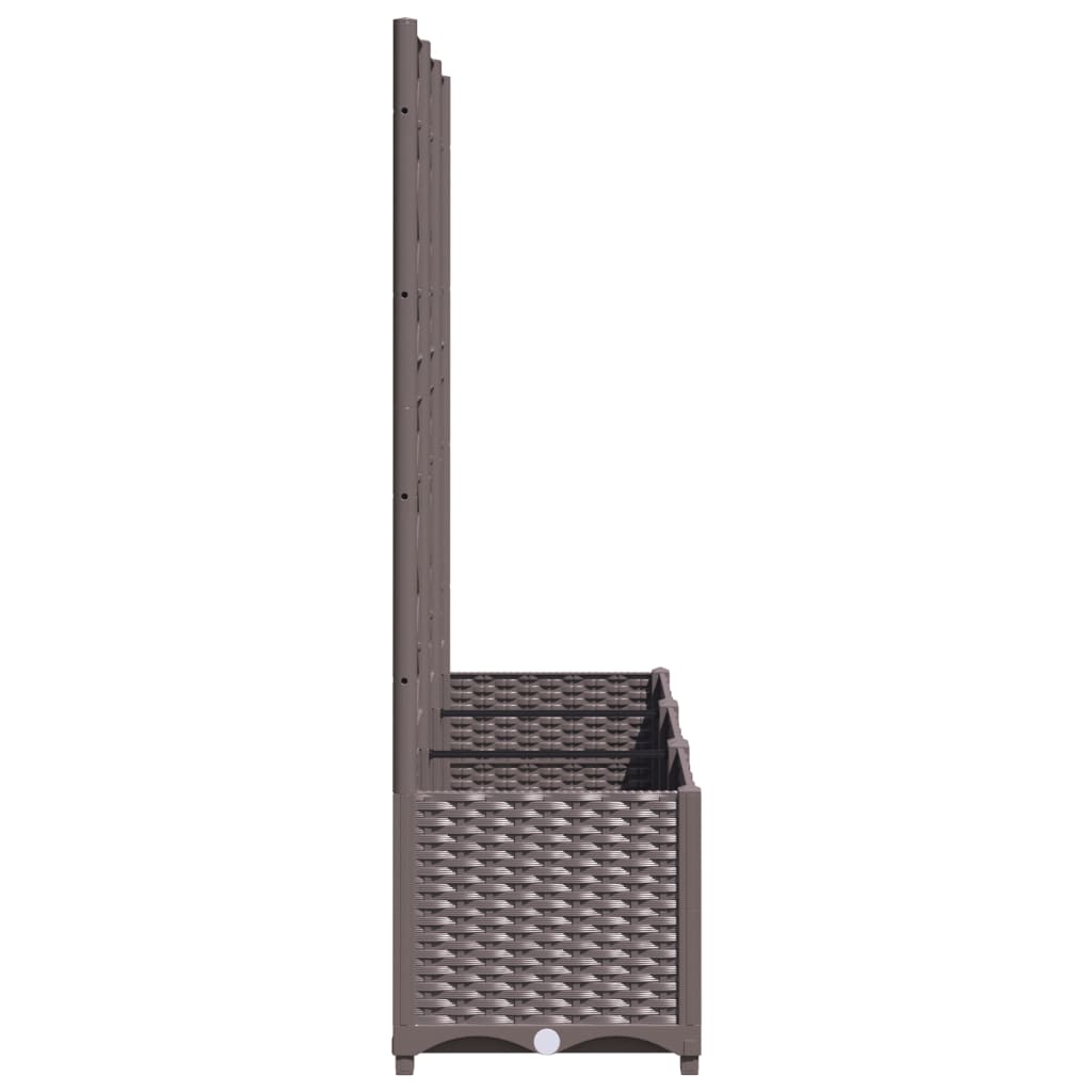 VidaXL Plantenbak met Latwerk Bruin - 120x40x136cm - 51% Korting!