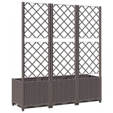 VidaXL Plantenbak met Latwerk Bruin - 120x40x136cm - 51% Korting!