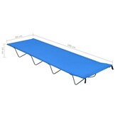 vidaXL Campingbed 2 stuks Blauw - 76% Korting! Ideaal voor buiten