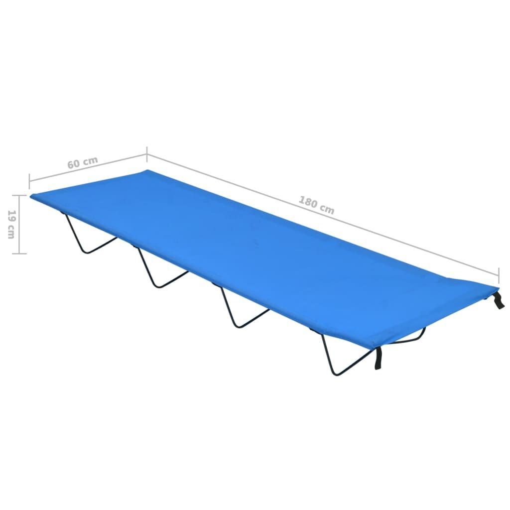 vidaXL Campingbed 2 stuks Blauw - 76% Korting! Ideaal voor buiten