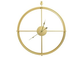 VidaXL Wandklok IJzer Goudkleurig 52cm - 68% Korting! - Zo Goed Als Nieuw