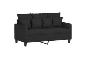 VidaXL 2-zitsbank 120cm Zwart Stof - 40% Korting! Laatste Kans!