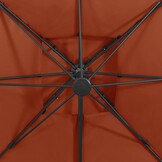 Zweefparasol 300x300cm Terracotta - 56% Korting! Exclusief bij Retoertje.nl