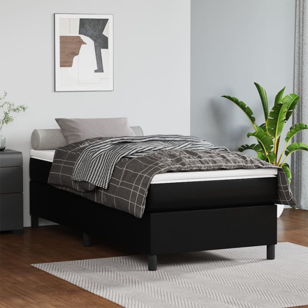 vidaXL Bedframe Kunstleer Zwart 80x200cm - 46% Korting! Nu 1 Beschikbaar!