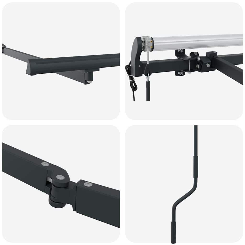 vidaXL Zijde Frame Antraciet 3x2m Metaal - Nu met 41% Korting!