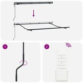 vidaXL Zijde Frame Antraciet 3x2m Metaal - Nu met 41% Korting!