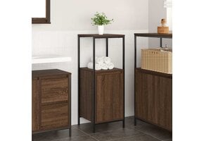 vidaXL Badkamermeubel Bruin Eiken - 60% Korting | Retourtje.nl