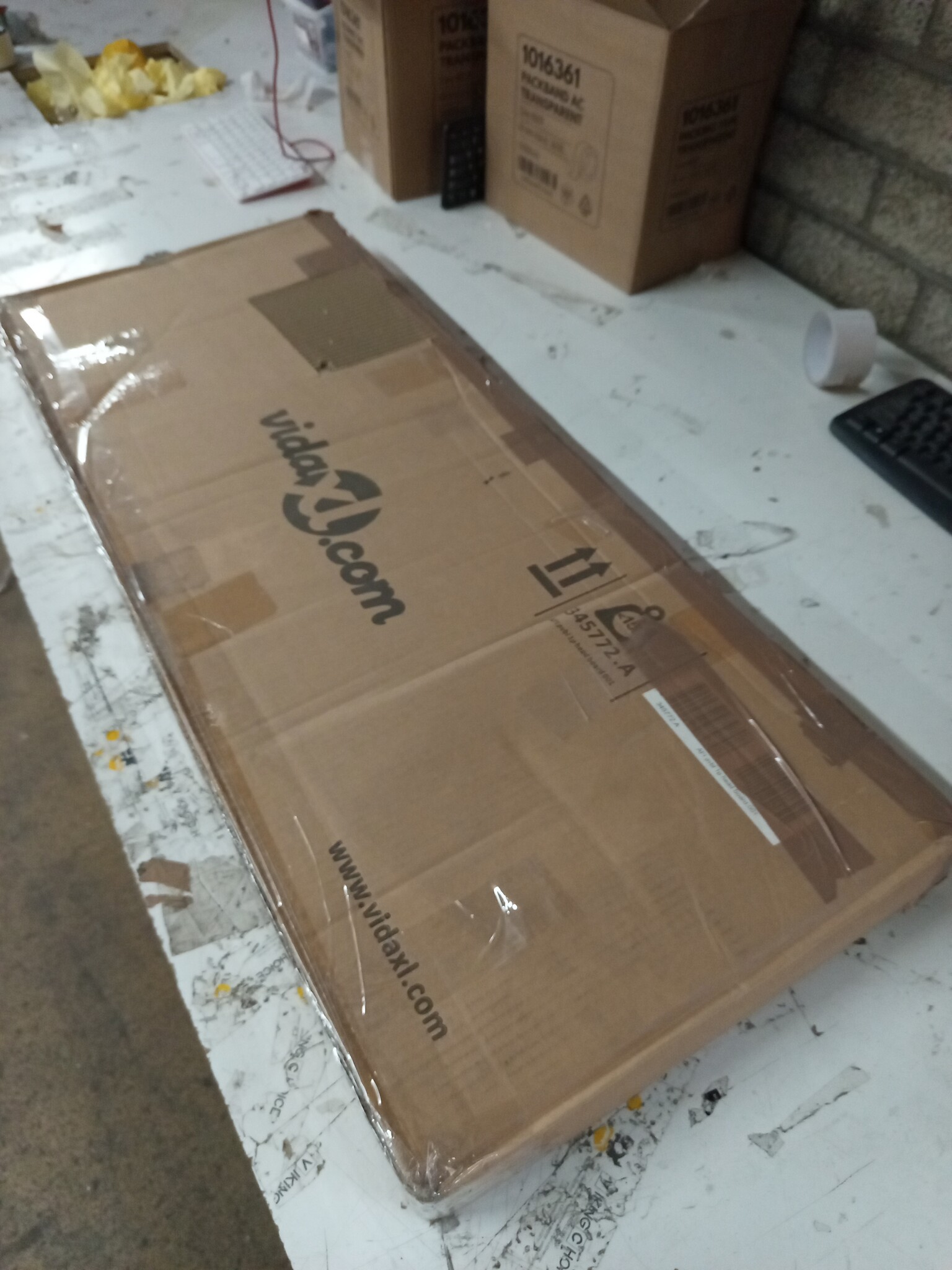 vidaXL Hoofdbord Kunstleer Zwart - 59% Korting! Gebruikssporen