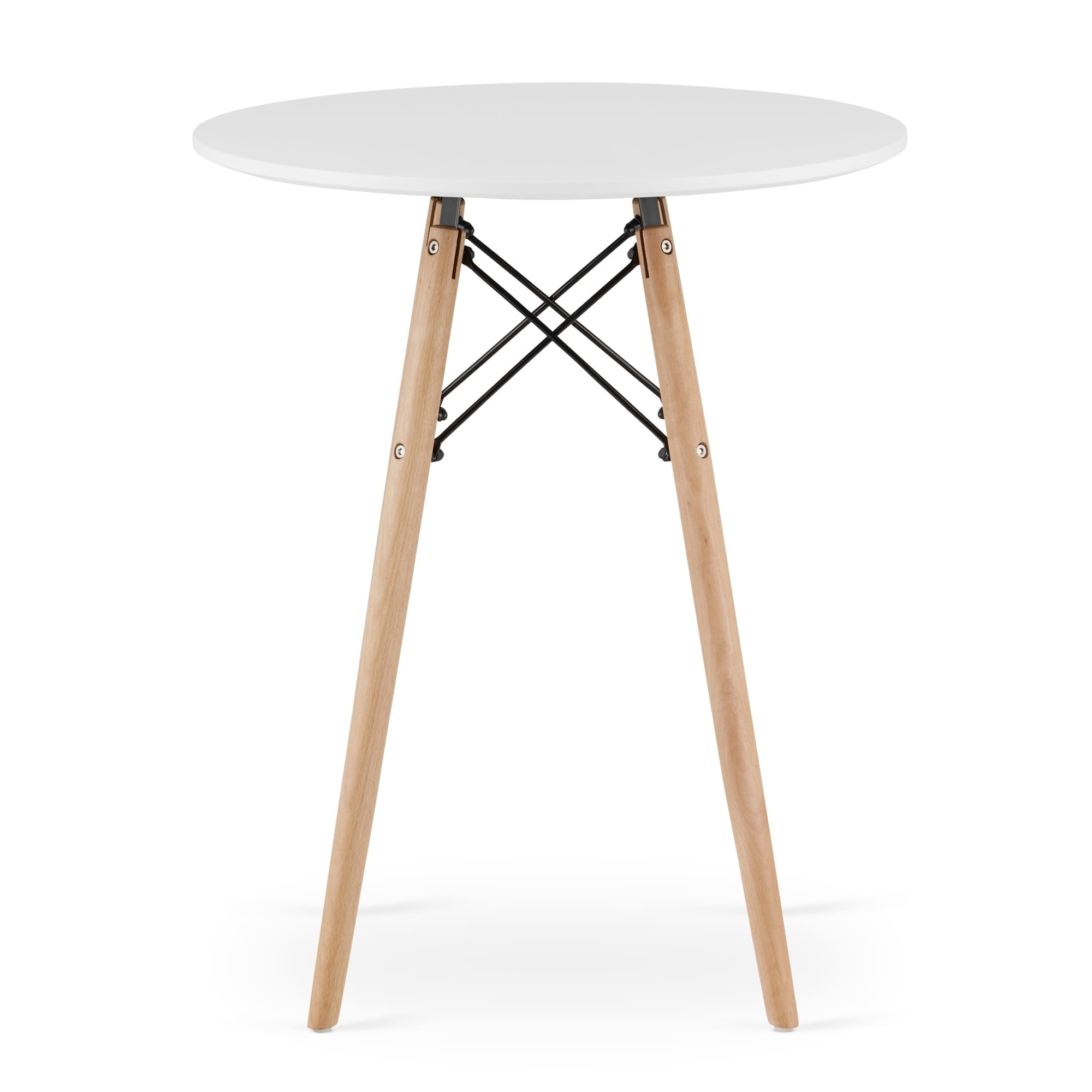 Moderne Todi Tafel - Rond Wit/Beuken 60cm met 51% Korting!