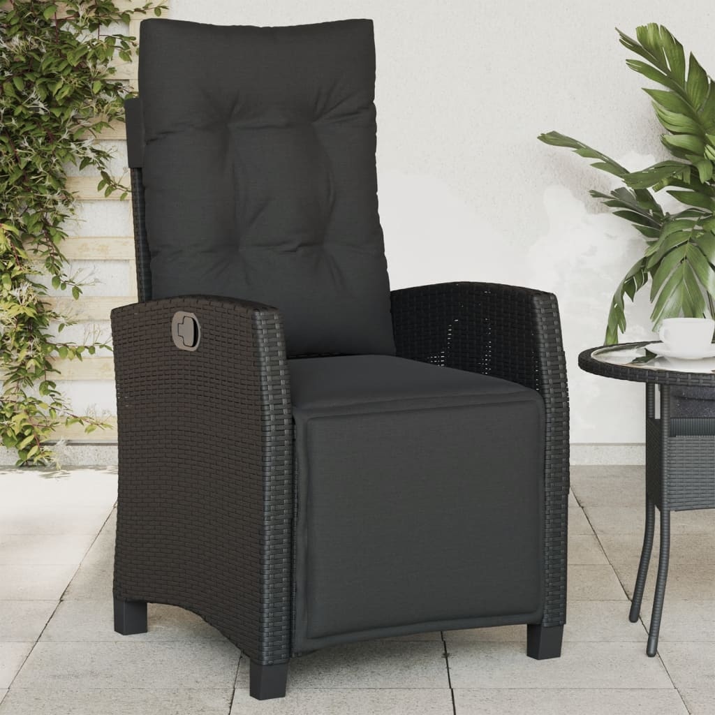 VidaXL Tuinstoelen 2 st. Verstevigd Poly Rattan Zwart - 46% Korting!
