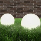 vidaXL LED Bollichten Tuin 2 St - 30cm PMMA - 46% Korting!