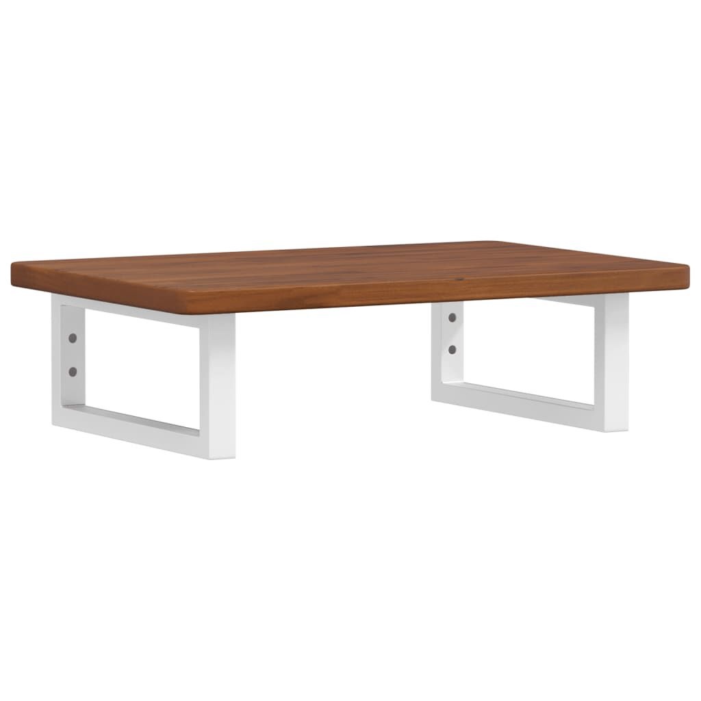 VidaXL Wastafelblad Massief Hout Donkerbruin - 60x40x2,5cm | 79% KORTING!