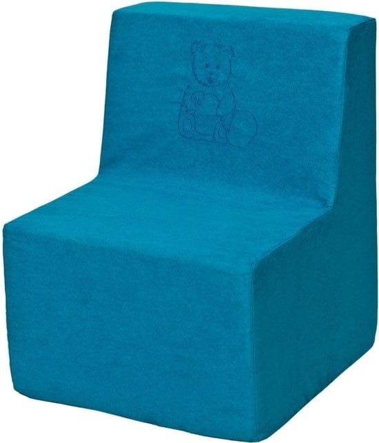Blauwe Kinder Fauteuil met Beer - 51% Korting! Wasbaar & Compact