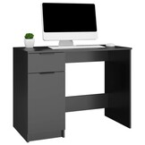VidaXL Bureau Zwart 100x50x75 cm Bewerkt Hout - 40% Korting!
