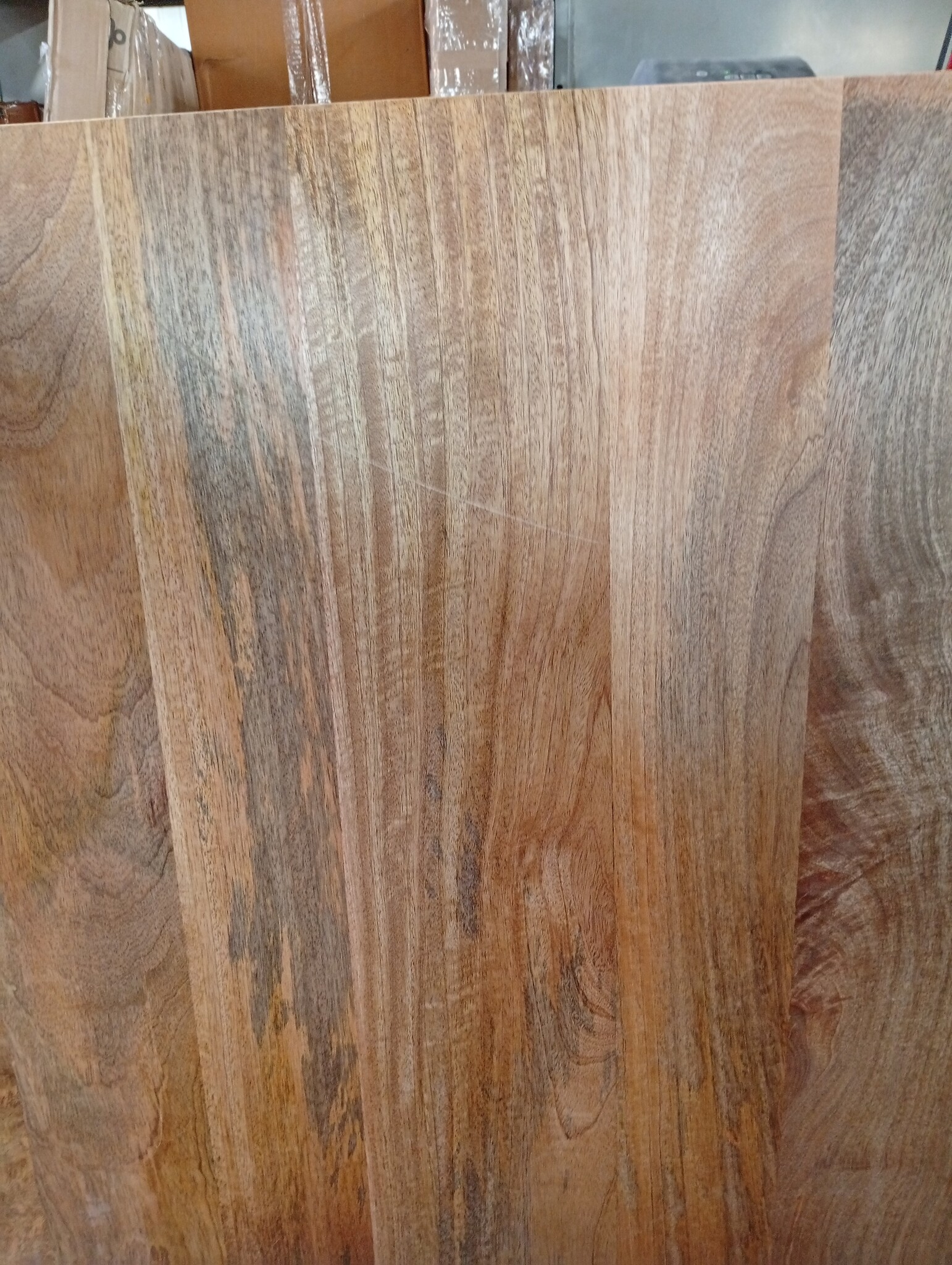 vidaXL Tafelblad Mangohout 80x80cm met Natuurlijke Rand - 55% Korting!