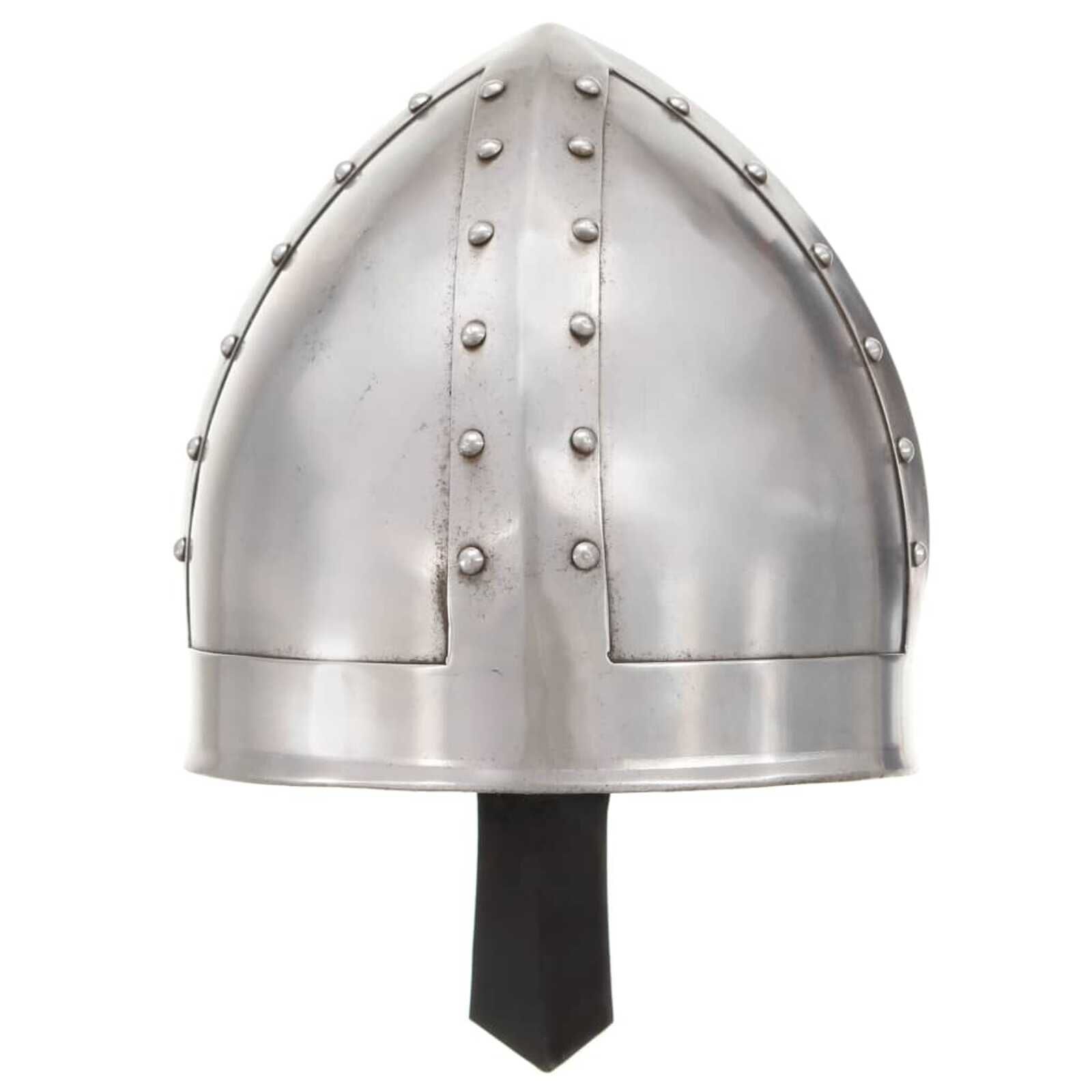 vidaXL Ridderhelm Replica LARP Staal Zilverkleurig - 40% Korting!