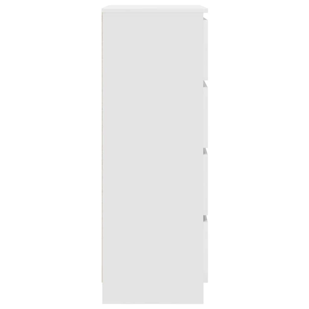 VidaXL Dressoir Wit Bewerkt Hout - 4 Lades - 40% Korting!