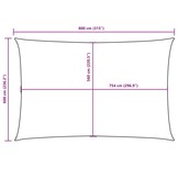 VidaXL Zonnescherm 6x8m Crème - Oxford Stof - 35% Korting!