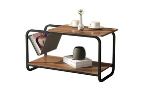 Bijzettafel met Krantenbak - Loft Stijl - 40% Korting!