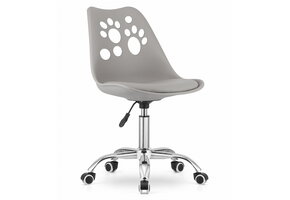 Kinder Bureaustoel Grijs - In Hoogte Verstelbaar | 40% Korting!