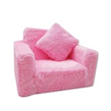 Kinder Slaapbank & Logeerbed Roze Pluche - 40% Korting!