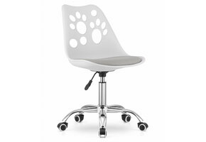 Kinder Bureaustoel Lichtgrijs - In Hoogte Verstelbaar - 40% Korting!