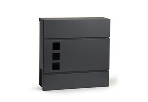 Brievenbus Antraciet Metaal 37x37x10cm - Krantenvak | 40% Korting!