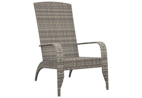 VidaXL Adirondack Tuinstoel Poly Rattan Grijs - 55% Korting!