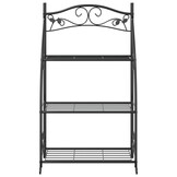 vidaXL Bloemenrek Zwart - 55% Korting! Licht Krasjes | 56x30x96 cm