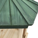 VidaXL Vogelvoeder Achthoekig 33x30 cm - Massief Vurenhout - 60% Korting!