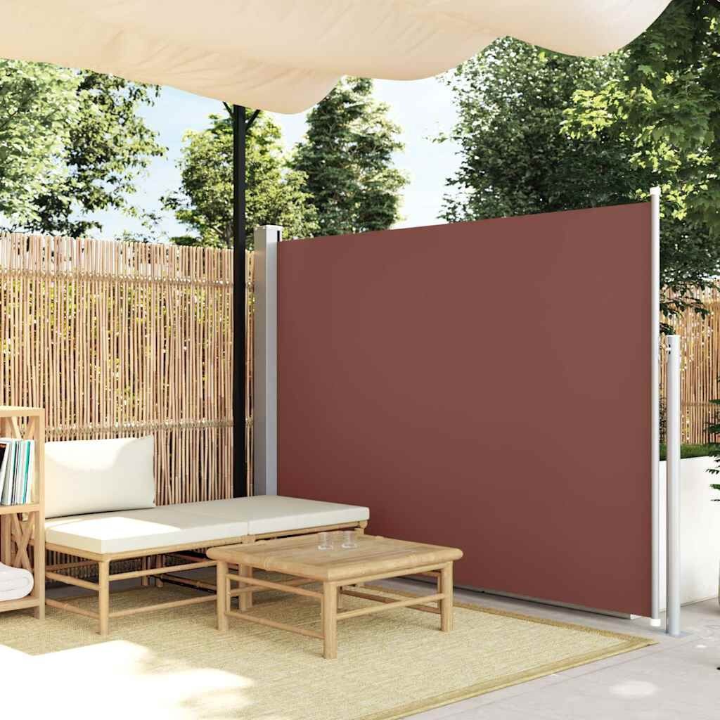 vidaXL Tuinscherm Uittrekbaar 170x300cm Bruin - 46% Korting!
