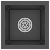 vidaXL Luxe RVS Spoelbak Zwart - 41% Korting! Ongebruikt