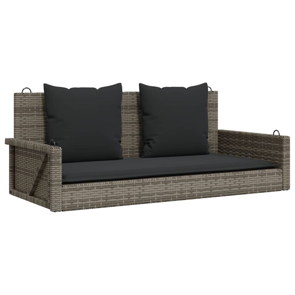 VidaXL Schommelbank Poly Rattan Grijs - Nu 42% Korting!