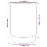 VidaXL Luxe Kruk Fluweel Abrikoos/Goud - 35% Korting!