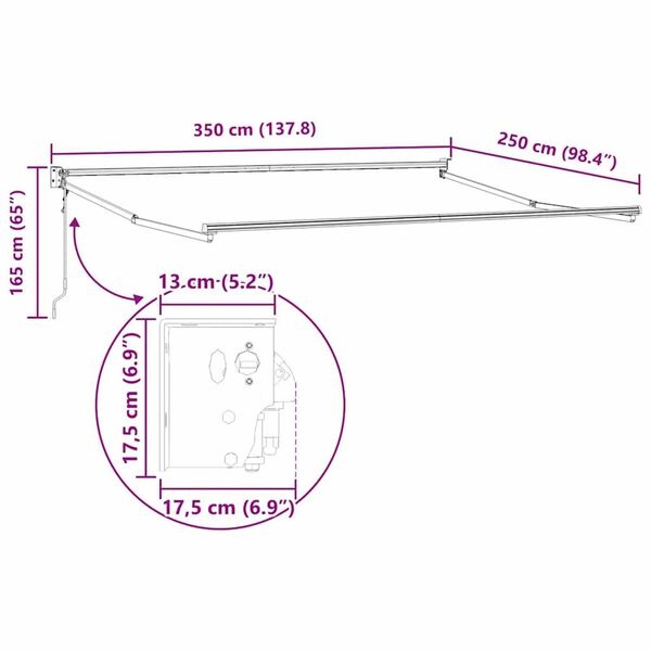 Markies Wit 3,5x2,5m Metaal - Nu met 65% Korting!