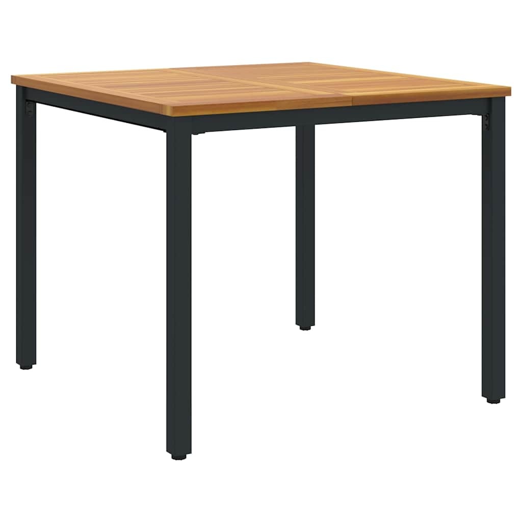 vidaXL Tuintafel Acaciahout Naturel/Zwart - 46% Korting!